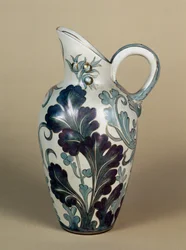 Doulton Carrara Steinzeugkrug, um 1890